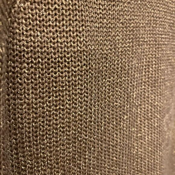 Lauren Ralph Lauren Women Sleeveless Knit Tunic Sweater Metallic Gold Size NWT M - Picture 2 of 11